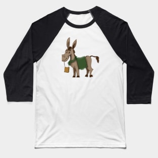 Cute Mule Drawing Baseball T-Shirt